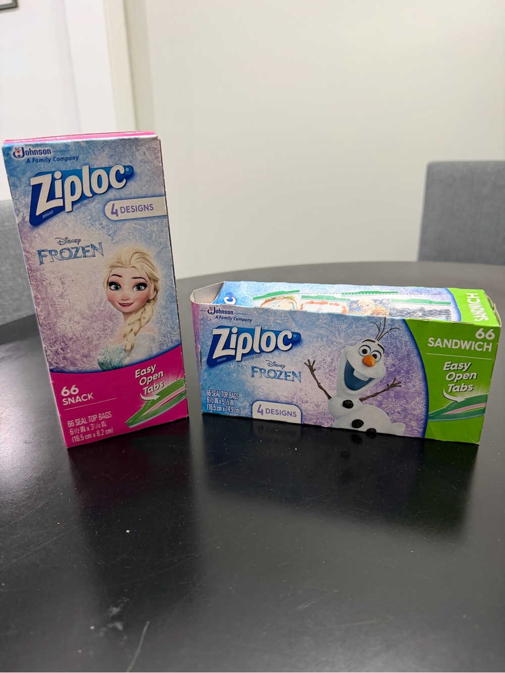 Disney Frozen Snack Bags Featuring Elsa & Olaf - Purple, Green, Blue